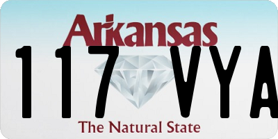 AR license plate 117VYA