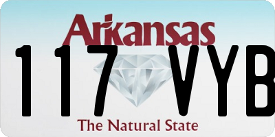 AR license plate 117VYB