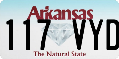 AR license plate 117VYD