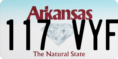 AR license plate 117VYF