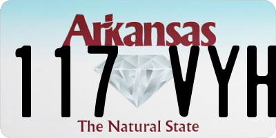 AR license plate 117VYH