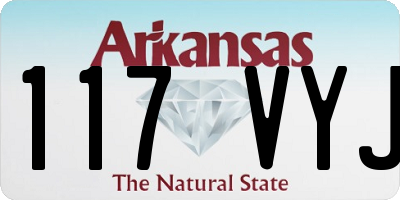 AR license plate 117VYJ