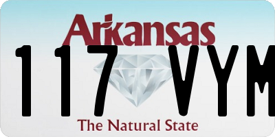 AR license plate 117VYM