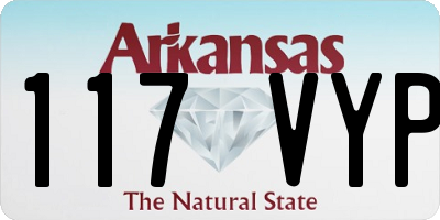 AR license plate 117VYP