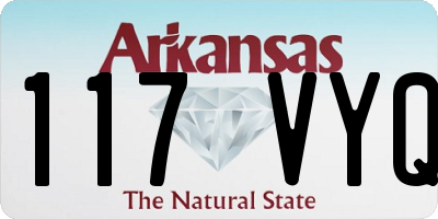 AR license plate 117VYQ