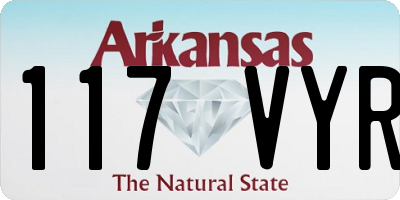 AR license plate 117VYR