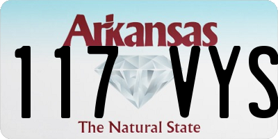 AR license plate 117VYS