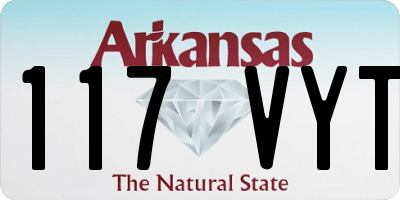 AR license plate 117VYT
