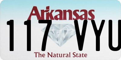 AR license plate 117VYU
