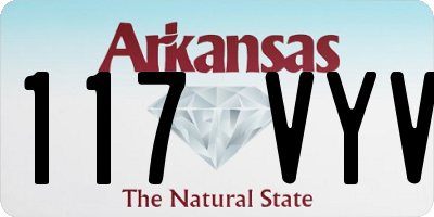 AR license plate 117VYV