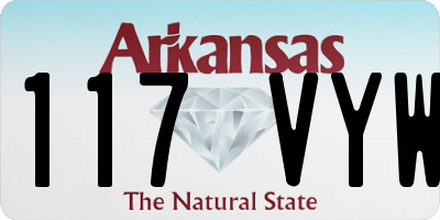 AR license plate 117VYW
