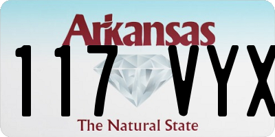 AR license plate 117VYX