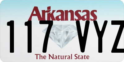 AR license plate 117VYZ