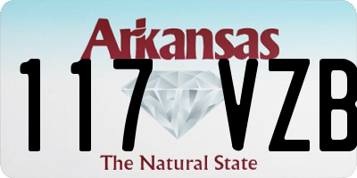 AR license plate 117VZB