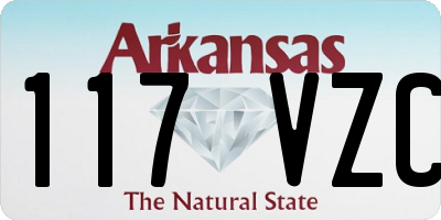 AR license plate 117VZC