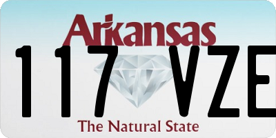 AR license plate 117VZE