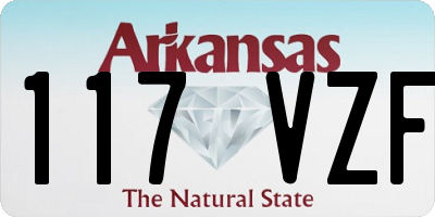 AR license plate 117VZF