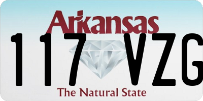 AR license plate 117VZG