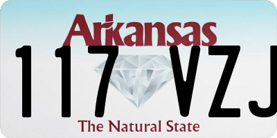 AR license plate 117VZJ