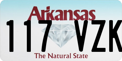 AR license plate 117VZK