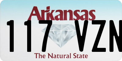 AR license plate 117VZN