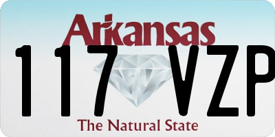 AR license plate 117VZP