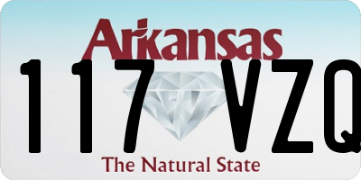 AR license plate 117VZQ