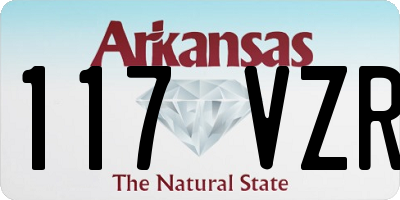 AR license plate 117VZR