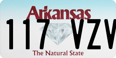AR license plate 117VZV
