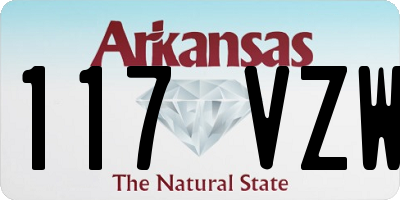 AR license plate 117VZW