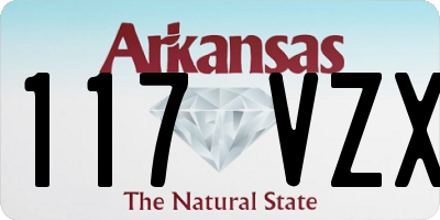 AR license plate 117VZX