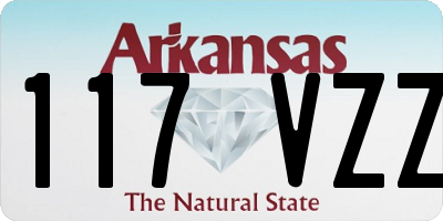 AR license plate 117VZZ