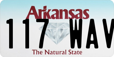 AR license plate 117WAV
