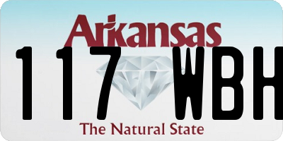 AR license plate 117WBH