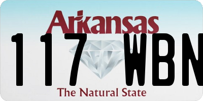 AR license plate 117WBN