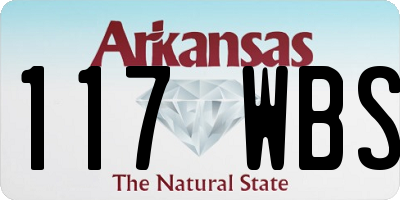 AR license plate 117WBS