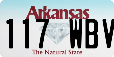 AR license plate 117WBV