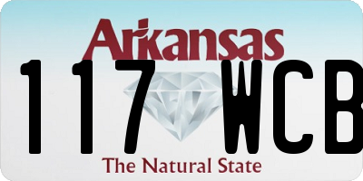 AR license plate 117WCB
