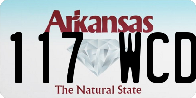 AR license plate 117WCD