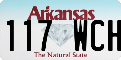 AR license plate 117WCH