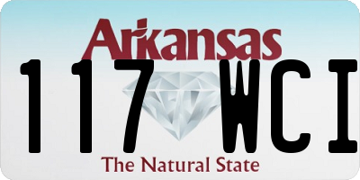 AR license plate 117WCI