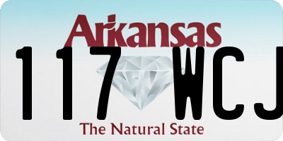 AR license plate 117WCJ
