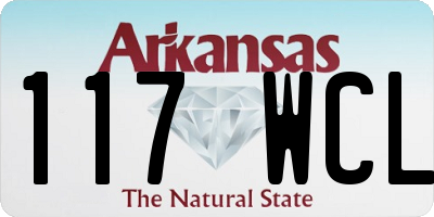 AR license plate 117WCL