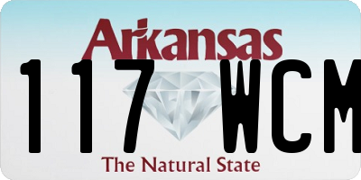 AR license plate 117WCM