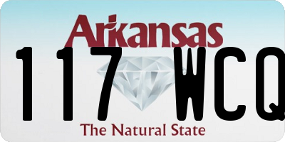 AR license plate 117WCQ