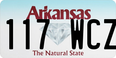 AR license plate 117WCZ