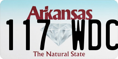 AR license plate 117WDC