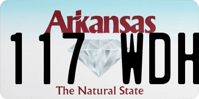 AR license plate 117WDH
