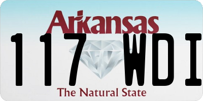 AR license plate 117WDI