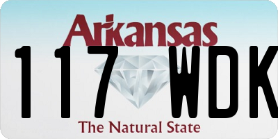 AR license plate 117WDK